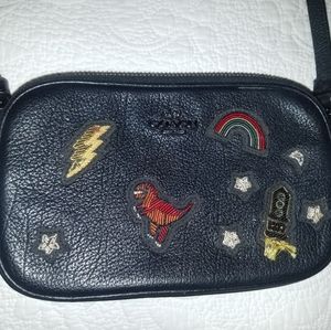 Coach embroidered small crossbody purse